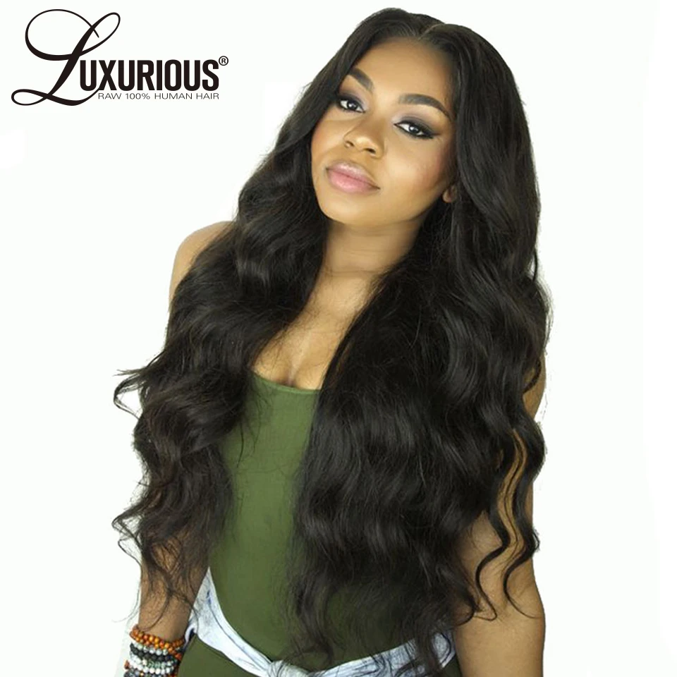 Body Wave Lace Front Human Hair Wigs For Women Pre Plucked Hairline With Baby Hair 8-26Inch Brazilian Remy Hair Bleached Knots