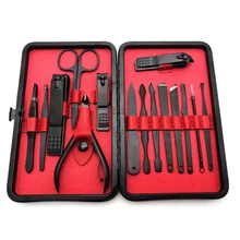 Набор инструментов для дизайна ногтей маникюрный набор 15 шт. профессиональный набор для маникюра, нержавеющая сталь Маникюрный Инструмент для ногтей Набор Костюмов