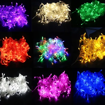 10M Waterproof 110V/220V 100 LED holiday String lights for Christmas Festival Party Fairy Colorful Xmas LED String Lights