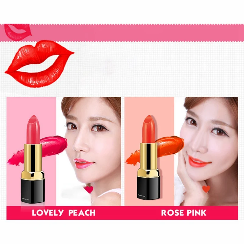 2019 Brand Professional Lips Makeup Waterproof Shimmer Long Lasting Pigment Nude Pink Shimmer Lipstick Mermaid Makeup Cosmetic