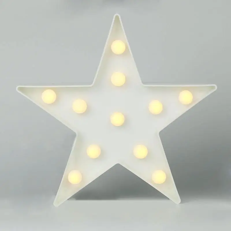 Luzes da Noite estrela/nuvem/unicórnio/cactus/flamingo forma diy branco quente Potência : 0-5 w