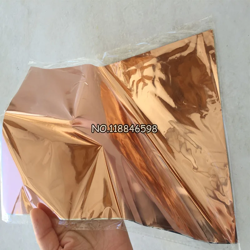 

50Pcs 20x29Cm A4 Rose Gold Color Hot Stamping Foil Paper Transfere on Elegance Laser Printer Craft Paper