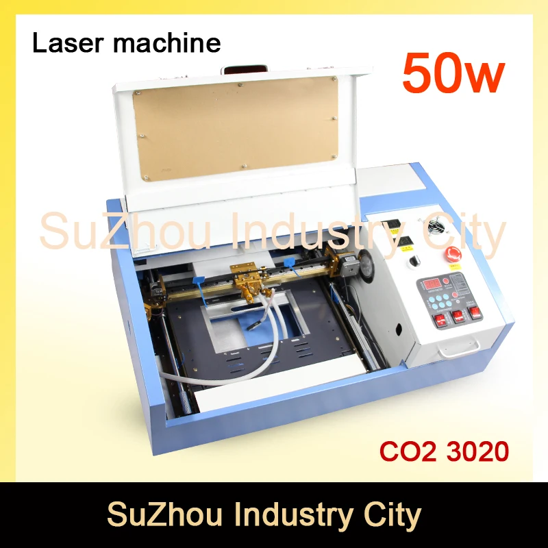 

Высокое качество! 110 В 50 Вт 220*200 мм мини CO2 лазерные резаки, гравер, гравировальный станок, 300 лазерный с USB Спорт