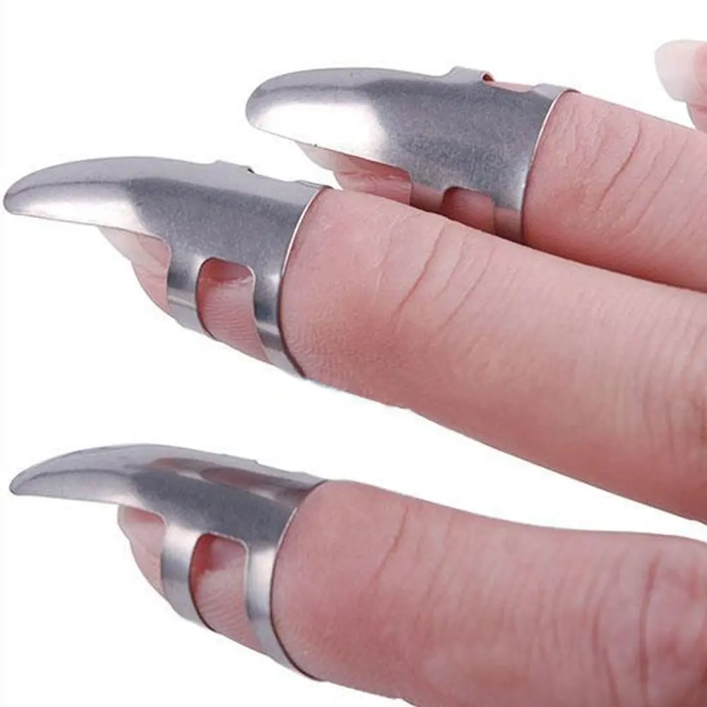 3pcs Stainless Steel Finger Guitar Pick Slide Guitar Banjo Ukulele 3