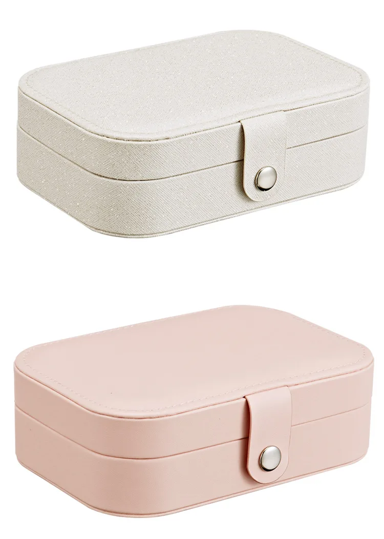 Корейский стиль свежие и простые серьги для молодой женщины тарелка Ювелирная коробка переносной Путешествия небольшой контейнер для хранения ювелирных изделий Органайзер коробка