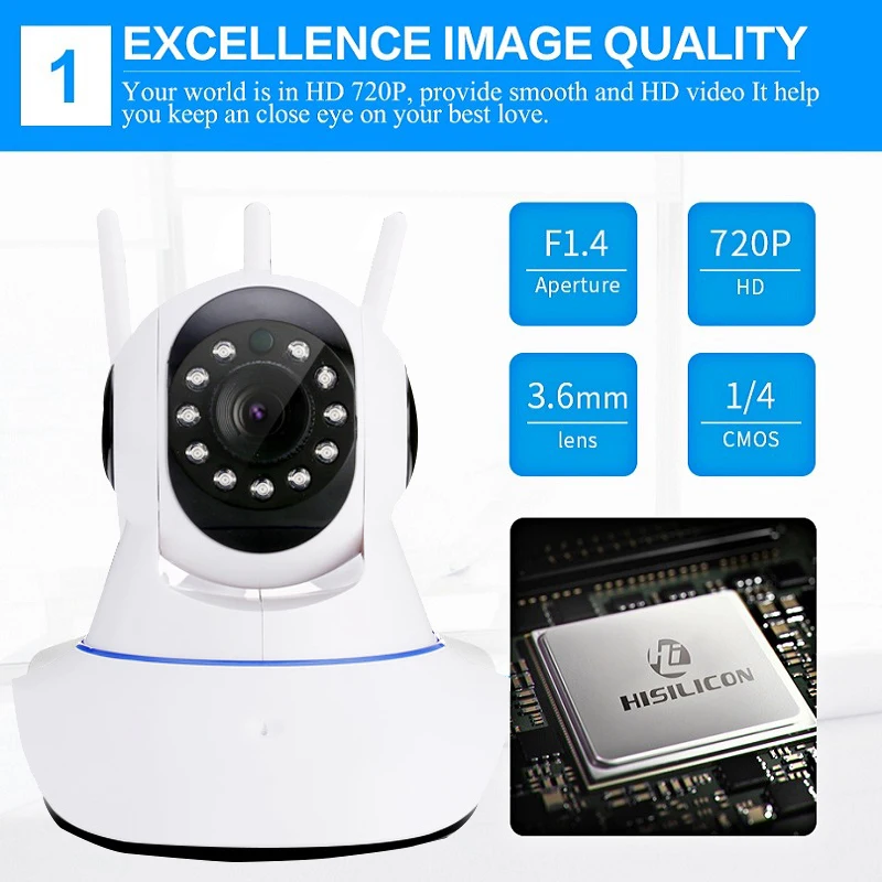 Howell Baby Monitor CCTV wifi Camera HD 720P surveillance IP Home Security Camera Wi-Fi Wireless Camera 350 Degree mini IP Cam
