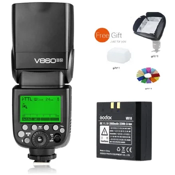 

Godox VING V860II N 2.4G TTL Li-on Battery Camera Flash Speedlite for Nikon D800 D700 D7100 D7000 D5200 D5100 D5000 D300 D300S