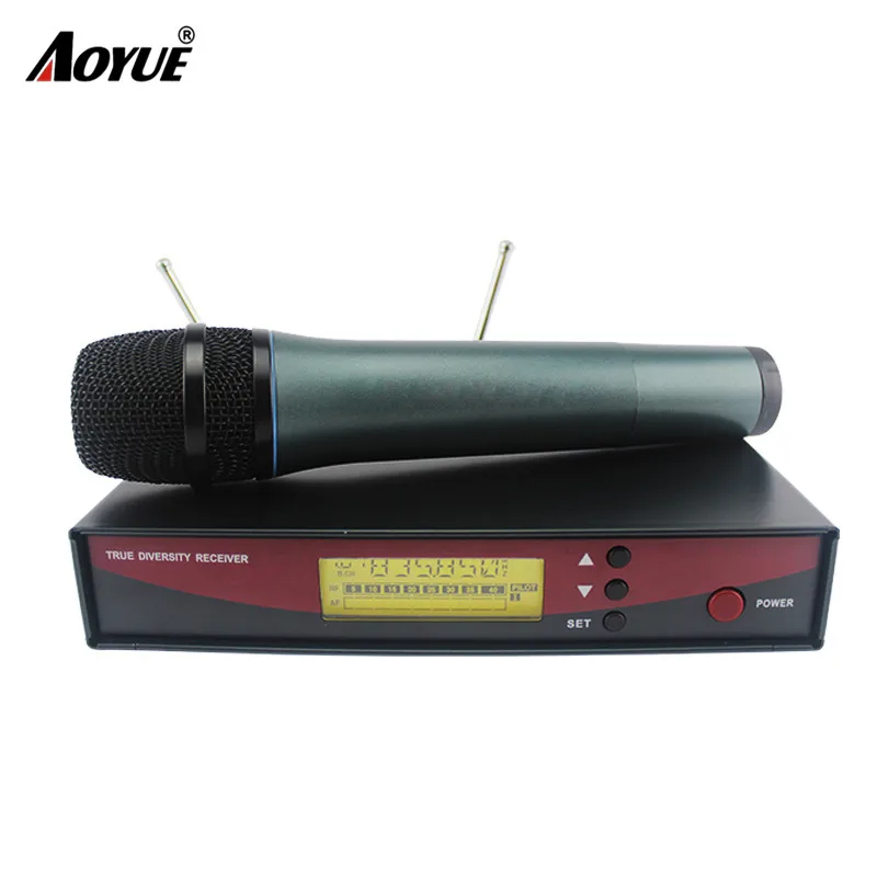 

Aoyue 100M professional Dynamic Vocal Cardioid Wireless Microphone System