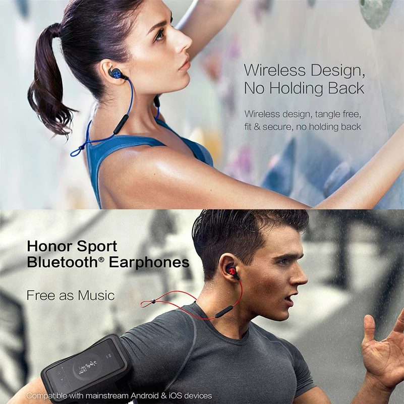 Bluetooth гарнитура Huawei Honor xSport AM61 IPX5 BT4.1 с микрофоном|Наушники и гарнитуры| |