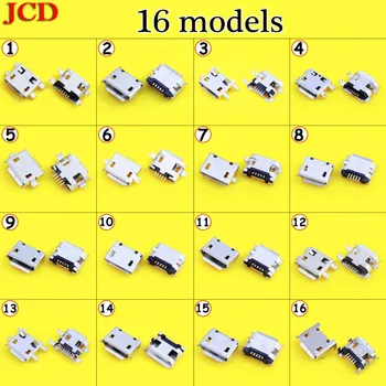 

JCD New Micro USB 5pin B Type Female Connector For Mobile Phone Micro USB Jack Connector 5 pin Charging Socket Mini USB jack
