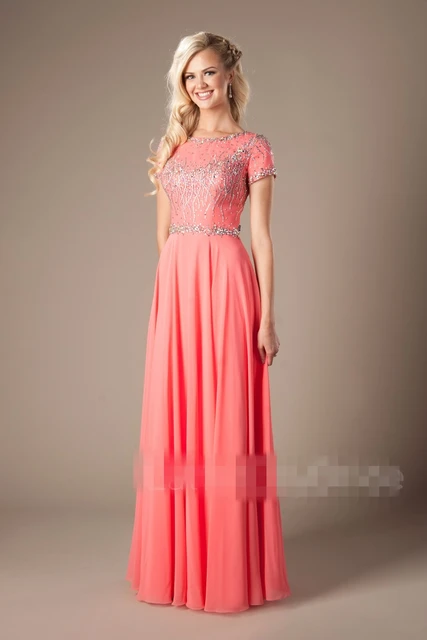 Modest Prom Dresses with Sleeves