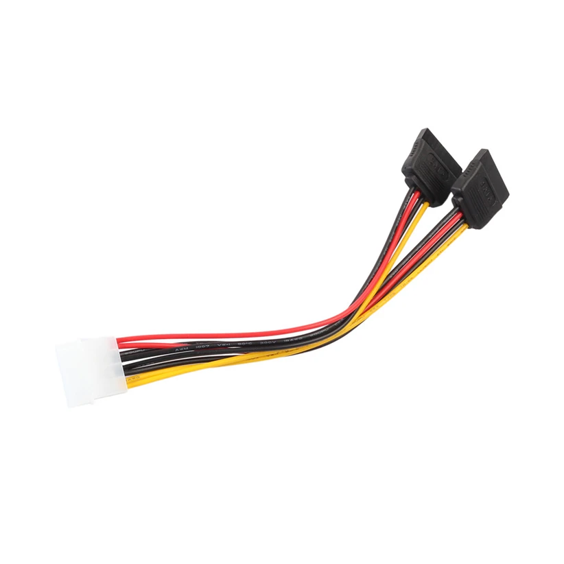 4Pin IDE Molex к 2 ATA SATA Блок питания Y сплиттер жесткий приводной удлинитель Кабель futal