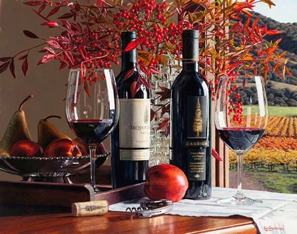 5d diy diamond painting fruit still life home decorative embroidery drill strass mosaic gift Romantic red wine | Дом и сад