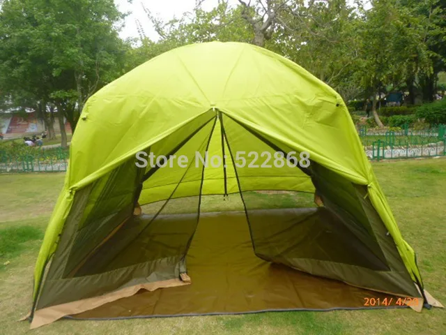 Best price at $105 Cheap 2014 new style good quality big space double layer waterproof 320*320*240 family party tent