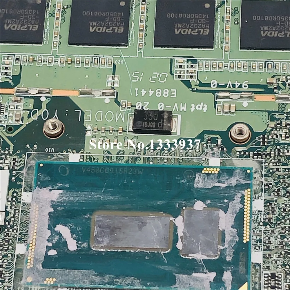 Ideal  DA0Y0DMBAF0 FOR HP Spectre X360 G1 13-4003DX W8STD Mainboard SR23W I7-5500U laptop motherboard