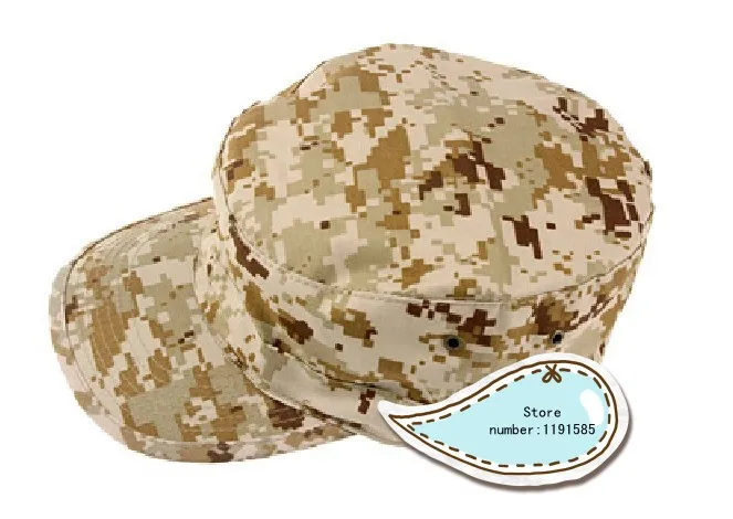 

US Military Army hats soldiers cadet sun-shading outdoor riding sun cap Digital Desert Camo