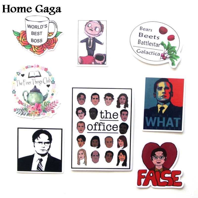 Homegaga 46 шт. офисный Dwight Schrute diy 90s художественный принт ноутбук телефон велосипед