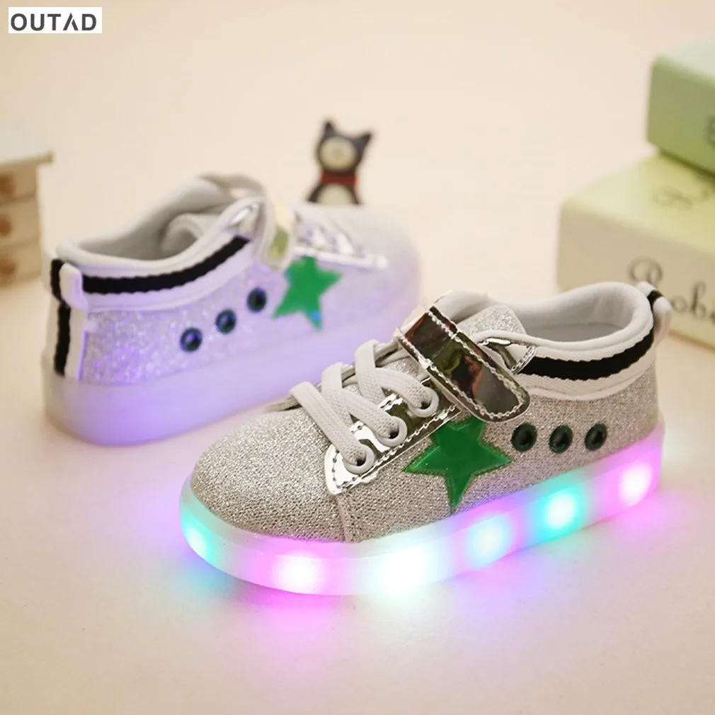 Buy 1 Pair Children LED Shoes New Kids Luminous