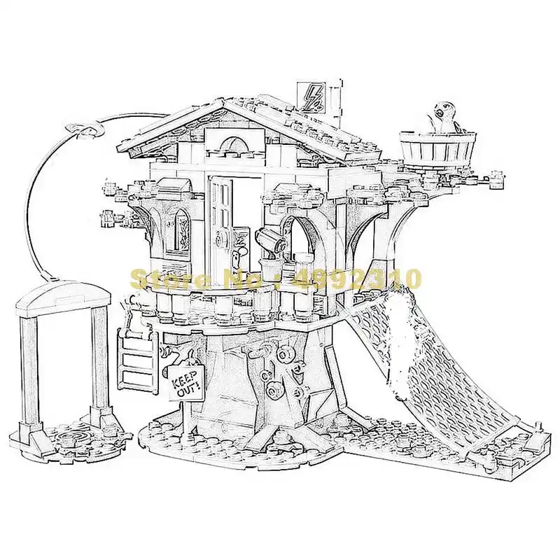 37074 357pcs Friends Girls Mia Tree House Lele 2 Figures Building