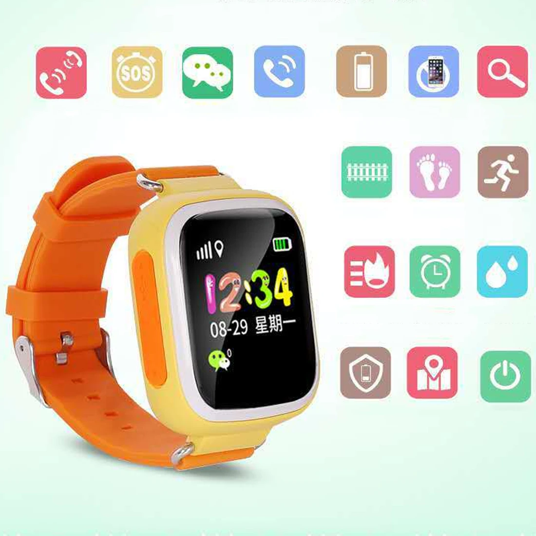  Q20 GPS Kind Smart Uhr Telefon Position Kinder Uhr 144 zoll Bildschirm WIFI SOS Taste Smart Baby Uh