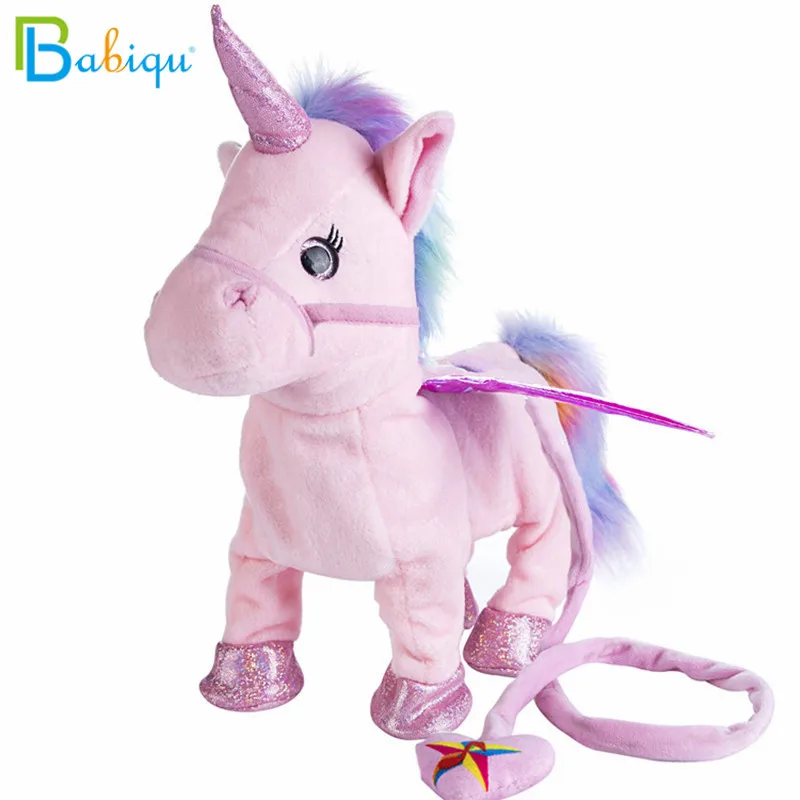 Игрушка плюшевая электрическая ходячая Единорог Babiqu 1 шт. игрушка-Зверюшка