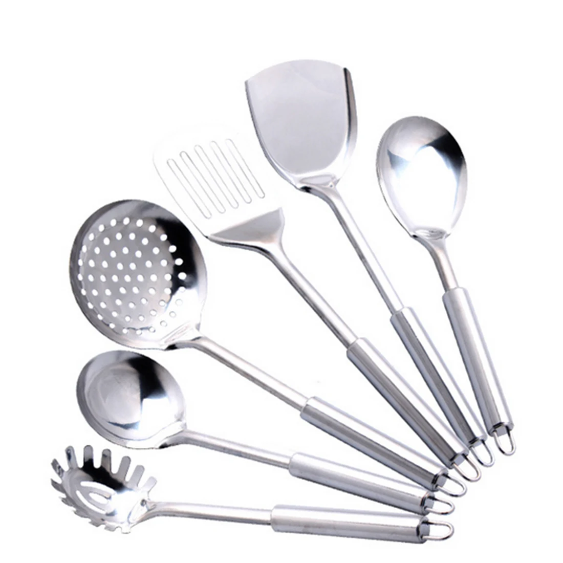 6pcs Stainless Steel Cooking Tool Sets Kitchen Tools Utensil 6pcs Stainless Steel Cooking Tool Sets Kitchen Tools Utensil Set Kits For The Home Silver In From Garden On