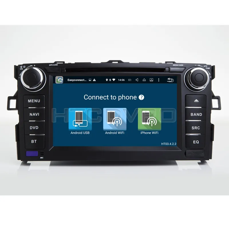 YMODVHT 7 дюймов 4 Гб + 32 ГБ Восьмиядерный Android 8 0 Автомобильный DVD плеер для Toyota Corolla