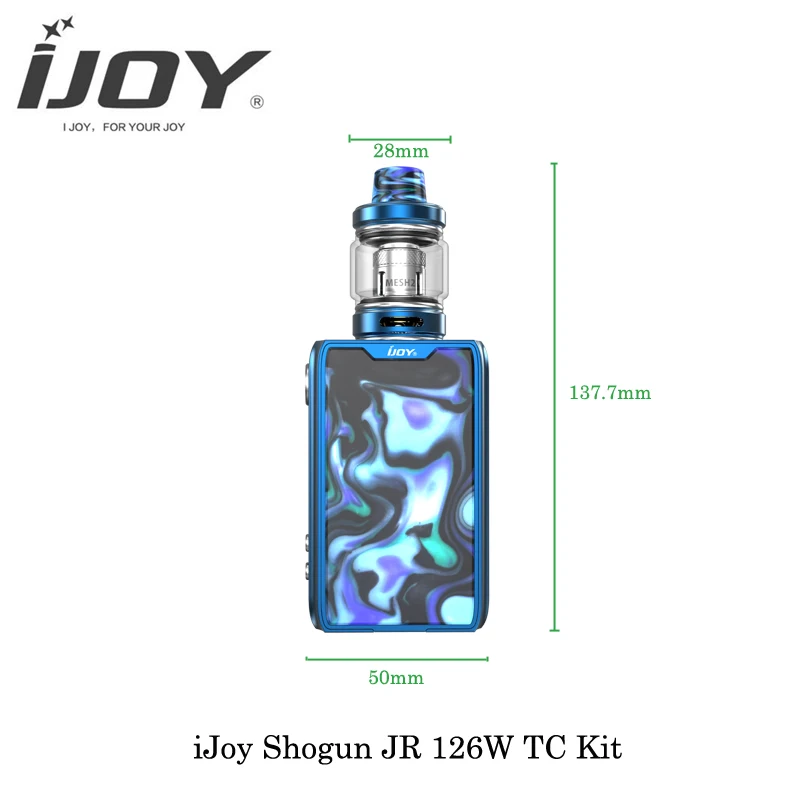 В наличии электронная сигарета iJoy Shogun JR 126 Вт TC комплект с Subohm Танк сетка катушка