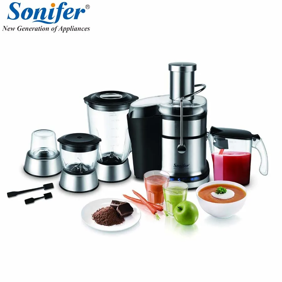 

4 in 1 multifunctional easy food processor high power juicer mixer stirrer electronic intelligent control home standing Sonifer