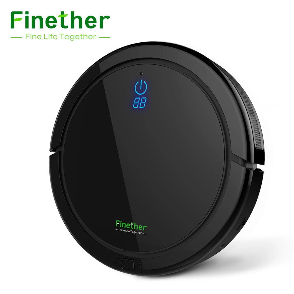 

Finether I8 Vacuum Cleaner Robot Floor Cleaning Robot Remote Control 5 Cleaning Routes Auto Charging Robotic Vacuum Cleaner