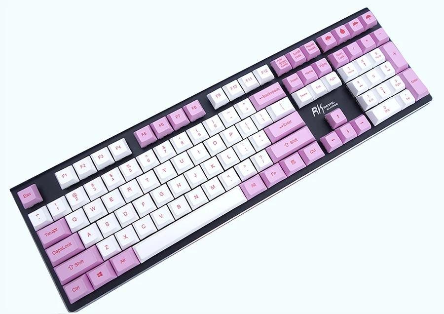 NPKC 108-key DSA Keycaps PBT краситель-сублимация топ печать с новизной брелки для переключатели Cherry MX механические клавиатуры