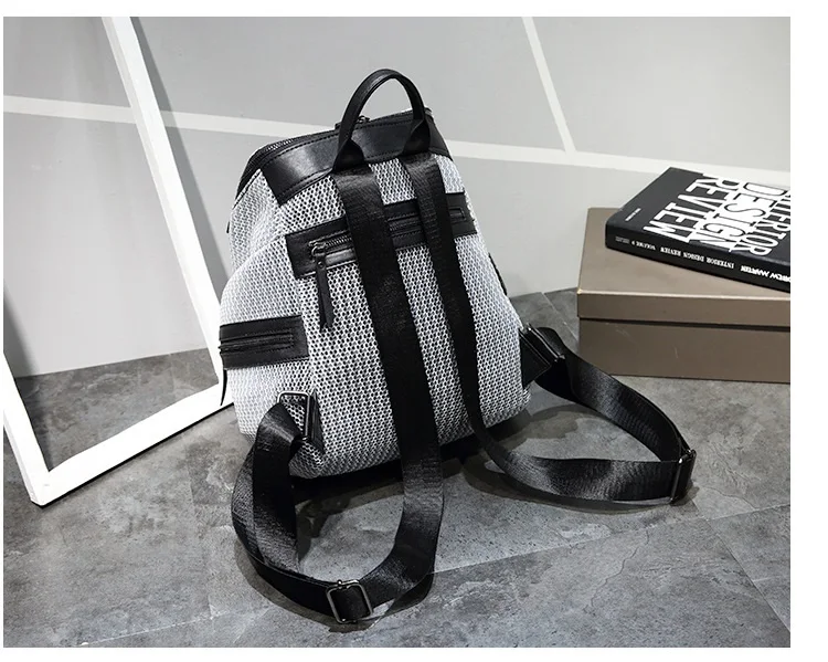 Breathable grid Women Backpack Large Capacity School Bags for Teenage Girls anti theft backpack for travelling female Shoulder Bags (2)