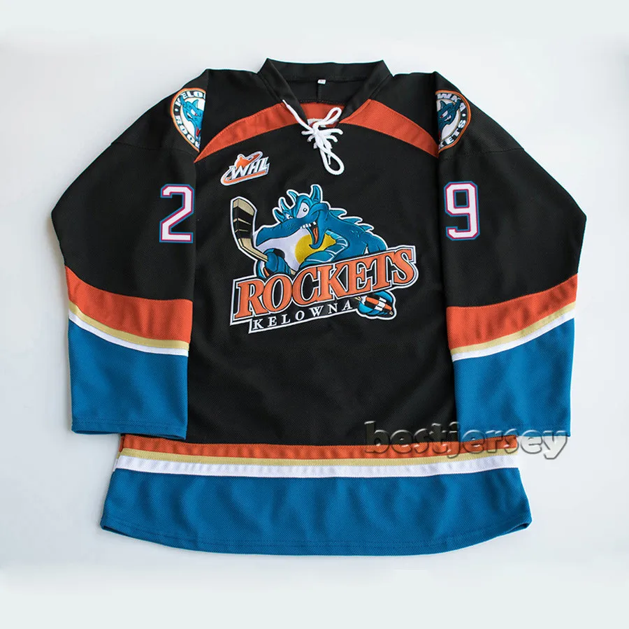 

Kowell Kelowna Rockets Leon Draisaitl Stitched Hockey Jersey