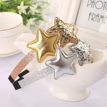 glitter star baby girl headband korean hair head bands ornament accessories for girls kid children hair