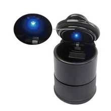 Rete Автомобильная пепельницы сигарет для хранения пластиковый портативный стенд универсальная подставка креативный бездымный синий светодиодный свет простой в использовании Wh