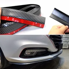 Автомобильный бампер для защиты автомобиля универсальный Передний выступ Спойлеры 2,5 м/8,2 футов 50 мм в ширину углеродное волокно резиновая внешняя полоса автомобиля боковые юбки