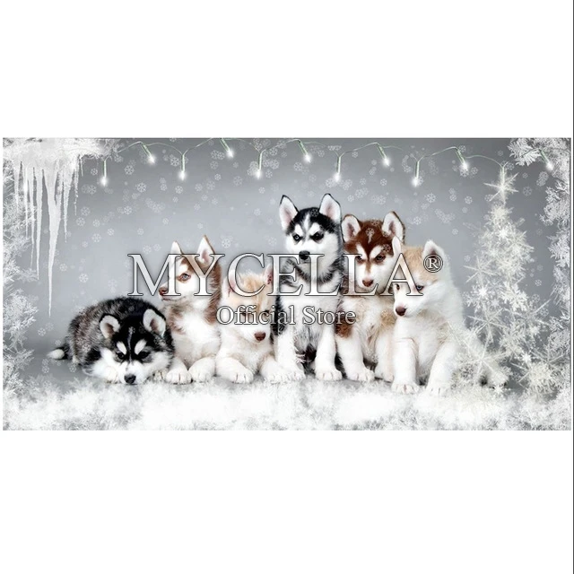 

Animals Series Diy Diamond Painting Huskies Dog Full Drill Mosaic Rhinestone Embroidery Cross Stitch Kit Needlework Wall Picture
