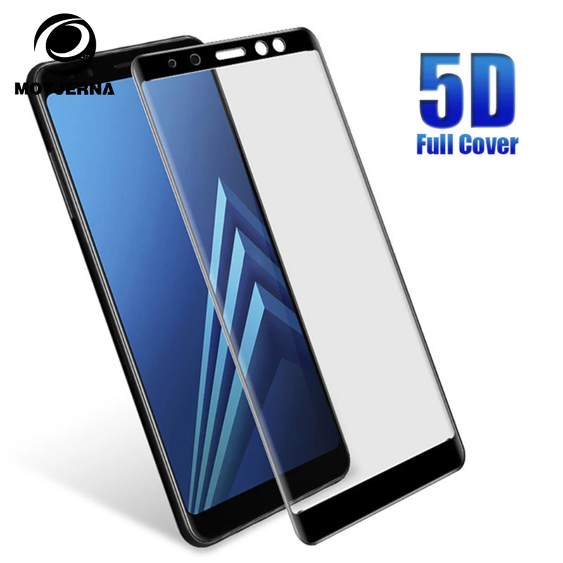

Motjerna Full Cover 5D Tempered Glass For Samsung Galaxy A8 A8 Plus 2018 J3 J330 J5 530 J7 730 2017 EU Version Screen Protector