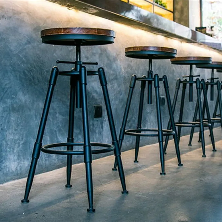 RUSTIC INDUSTRIAL VINTAGE RETRO METAL BREAKFAST BAR STOOL KITCHEN COUNTER CHAIR WITH BACKREST ADJUSTABLE HEIGHT RESTAURANT CAFE RUSTIC INDUSTRIAL VINTAGE RETRO METAL BREAKFAST BAR STOOL KITCHEN COUNTER CHAIR WITH BACKREST ADJUSTABLE HEIGHT RESTAURANT CAFE