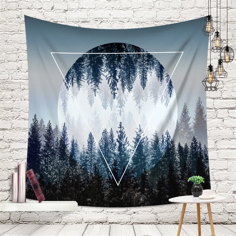 

Night Sky Hippie Tapestry Wall Hanging Forest Wall Cloth Tapestries Wall Carpet Psychedelic Wall Tapestry Mandala Art Throw Rugs