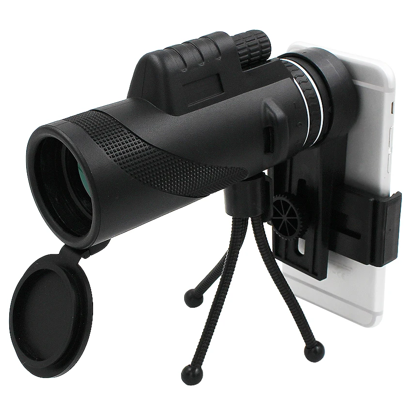 

New 40 Zoom Monocular Phone Telescope Lense 40x60 For Iphone Huawei Xiaomi Smartphones Camera Lenses Outdoor Hunting