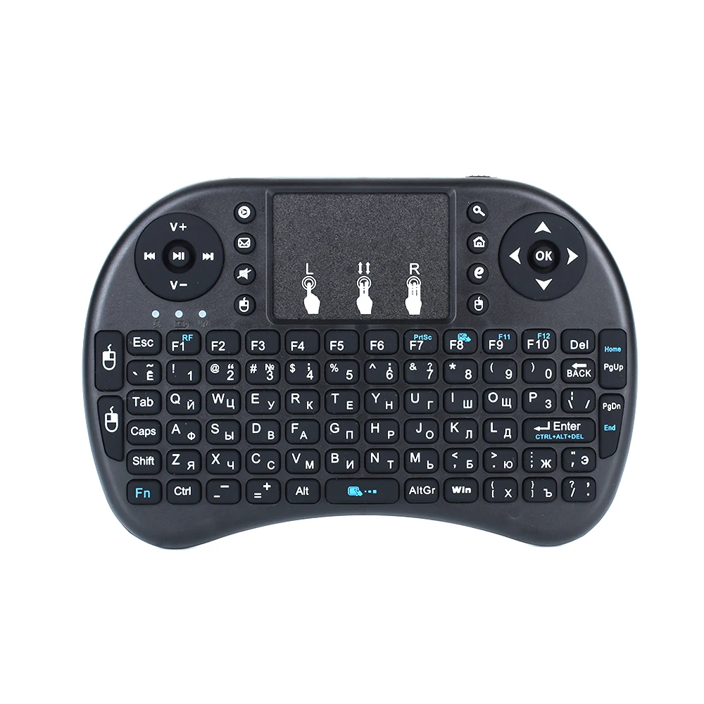 

Russian/French/Spanish/English Version 2.4GHz Wireless i8 Keyboard With Touchpad Fly Air Mouse For Android TV Mouse Keyboards
