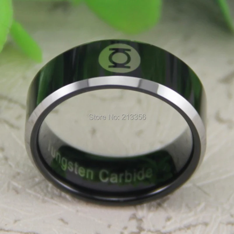 cheap price free shipping usa canada hot selling 8mm black silver bevel green lantern lord mens fashion tungsten wedding ring in rings from jewelry - Green Lantern Wedding Ring cheap price free shipping usa canada hot selling 8mm black silver bevel green lantern lord mens fashion tungsten wedding ring in rings from jewelry - Green Lantern Wedding Ring