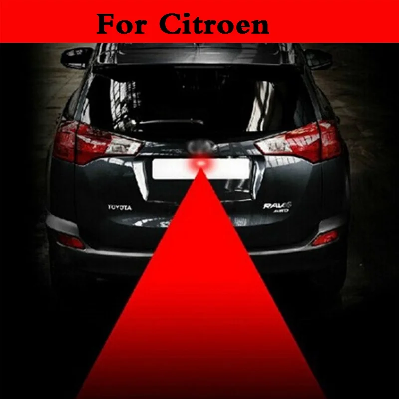 

New 2017 Anti Collision warn Car Laser Tail Light Auto Brake Parking Lamp For Citroen C1 C2 C3 C4 C4 Aircross C4 Cactus C5 C6