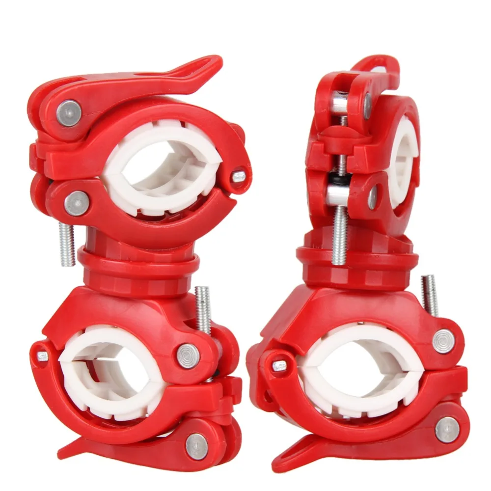 Top 360 Degree Rotation Cycling Bike Bicycle Flashlight Torch Mount LED Head Front Light Holder Clip Bicycle Accessories 4 Colors 1