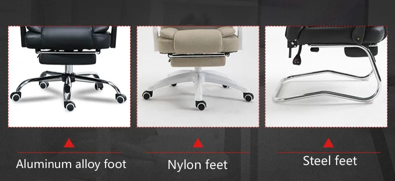 Cowhide Computer Chair Home Leather Office Chair Fabric Swivel Lifting Gaming Chair Massage Function Silla Oficina Cadeira Gamer