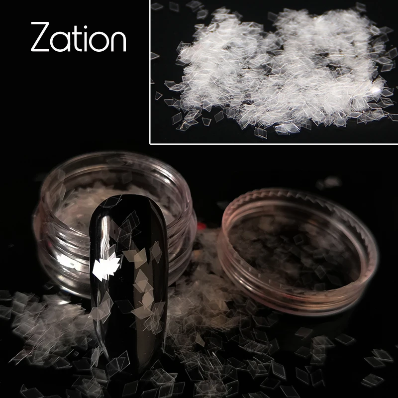 

Zation Nail Design Nails Decorations New Arrive Glitter Stickers for Nails Tips Decorations 1g/Bottle Laser Silver Nail Art