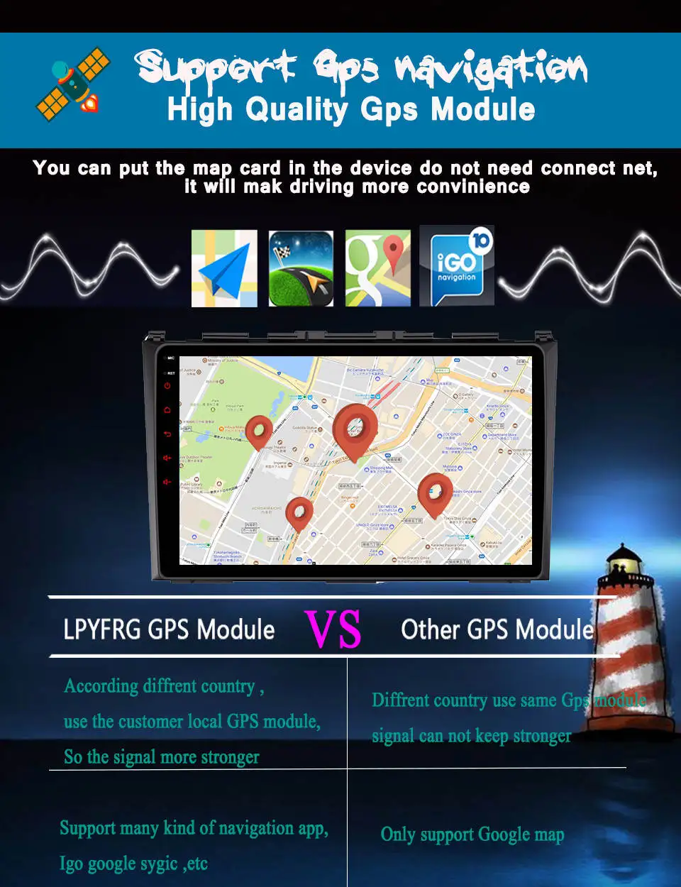 Clearance Octa core 1024*600 Android 9.0 HD Car DVD Player Radio For Honda CRV 2007 2008 2009 2010 2011 3/4G WIFI GPS Navigation Head Unit 6