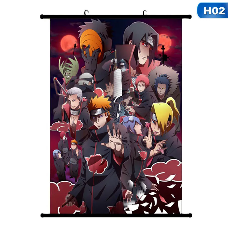 

Anime Naruto Kakashi Hanging Wall Scroll Painting Canvas Wall Poster Home Wall Print Modern Art Decor Poster