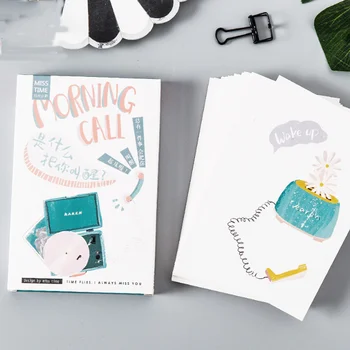 

30 Pcs/pack Creative Retro Greeting Card Postcards Say good morning to you Bussiness Gift Card Set Message Card